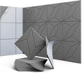 UNECHO 12 Pack 12" X 12" X 0.4" Acoustic Panels by UNECHOACOUSTIC