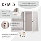 48x36 Inch Lockable Enclosed Bulletin Board, Weather-Resistant Outdoor - Image 4