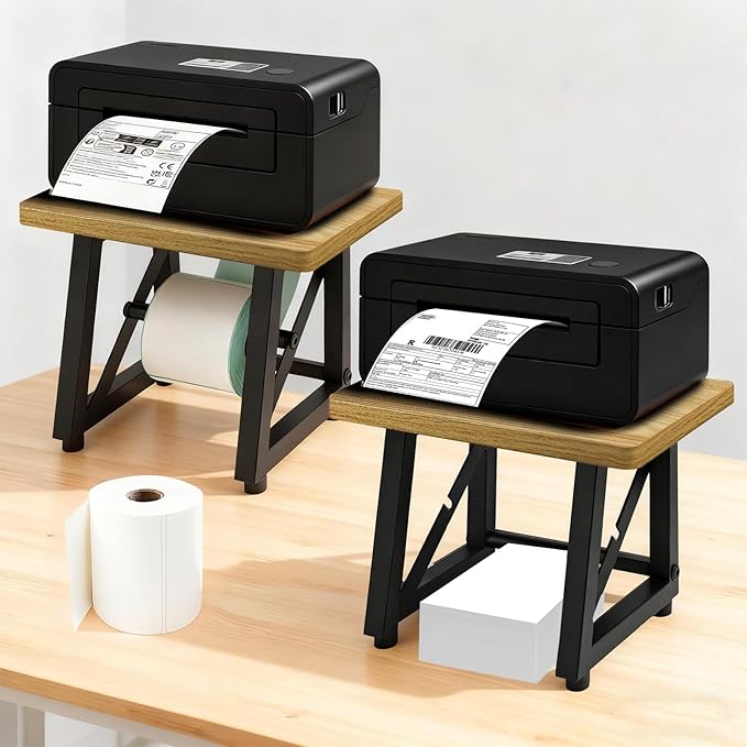 Label Holder for Thermal Printer, Sticker Rolls and Fan-fold Dispenser Holder - Image 6