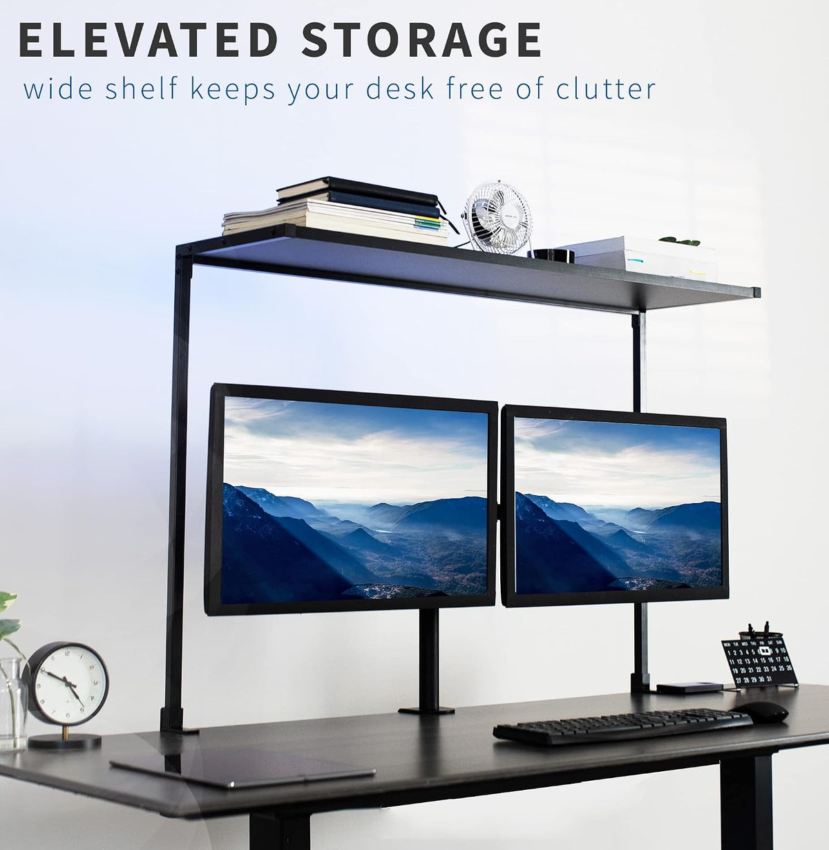 VIVO Clamp-on 42 in Overhead Desk Shelf Mount