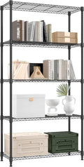 M MZG 1250 lbs 5 Tier Shelf Metal Storage Shelves Shelving Wire Rack Heavy Duty by MEIGAOPLASTICANDMETALHKCOLIMITED