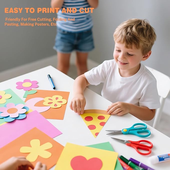 Cardstock 8.5 X 11, 80 Sheets 10 Colors Card Stock, 75lb/ 200gsm Copy Paper - Image 6
