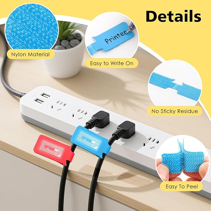 SummerBrite 24-Pack Smart NFC Cable Labels - Image 6