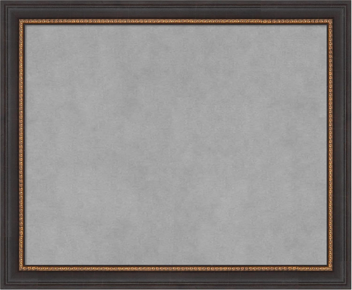 Amanti Art Black Framed Magnetic Board 19x23 Small Vision Board