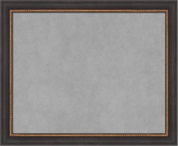 Amanti Art Black Framed Magnetic Board 19x23 Small Vision Board by AmantiArt