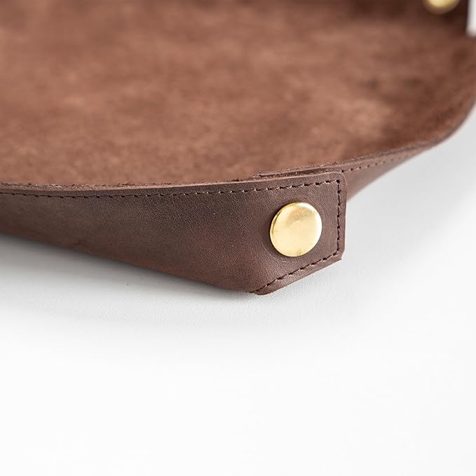 Node Leather - Genuine Leather Desk Mat, Desk Organizer & Cup Coaster - Leather - Image 5