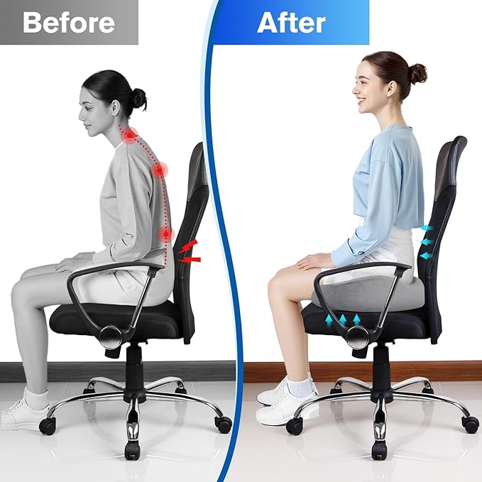 CushyOasis Seat Cushion, Chair Cushions, Office Chair Cushions, Anti-Slip - Image 7