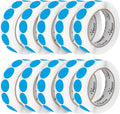 Perco Light Blue 1-Inch Perforated Circle Dot Sticker Labels — 10 Rolls