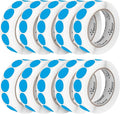 Perco Light Blue 1-Inch Perforated Circle Dot Sticker Labels — 10 Rolls by Perco