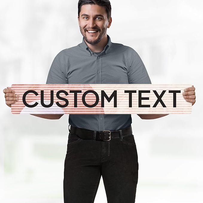 Custom Sign, Custom Street Sign, 11 Font Colors, 13 Font Styles, 4 Hole Options - Image 2