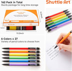 Shuttle Art Mechanical Pencils, 162 Pack Bulk Mechanical Pencils 0.7mm Medium - Image 2