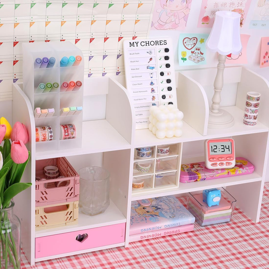 cute bookshelves cute bookshelf for desk kawaii desk showing dimensions