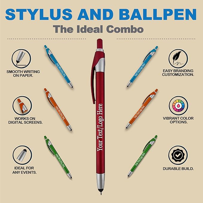 Personalized With your Custom Logo or Text Pens-Pack of 300- - Image 4