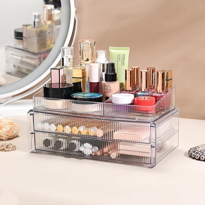 ZHIAI stackable storage drawers, acrylic storage rack, cosmetics and beauty - Image 4