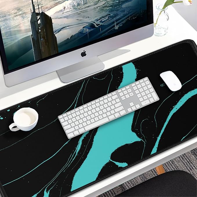 Gaming Mouse Pad, 31.5x15.7 inch Large Extended Computer Keyboard Mouse Mat - Image 7