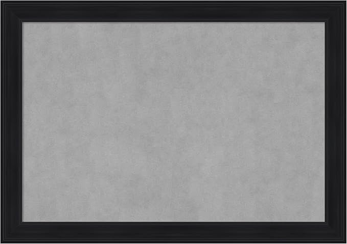 Amanti Art Black Framed Magnetic Board 29x41 Large Vision Board by AmantiArt