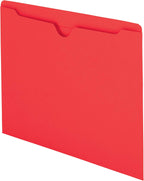 Smead File Jacket, Reinforced Straight-Cut Tab, Flat-No Expansion, Letter Size
