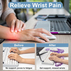3 in 1 Cloud Keyboard Wrist Rest, Ergonomic Gel Wrist Support Pad for Desk | Soft Gel Arm Rest Heat Dissipating Reduce typing wrist pain Office Accessories