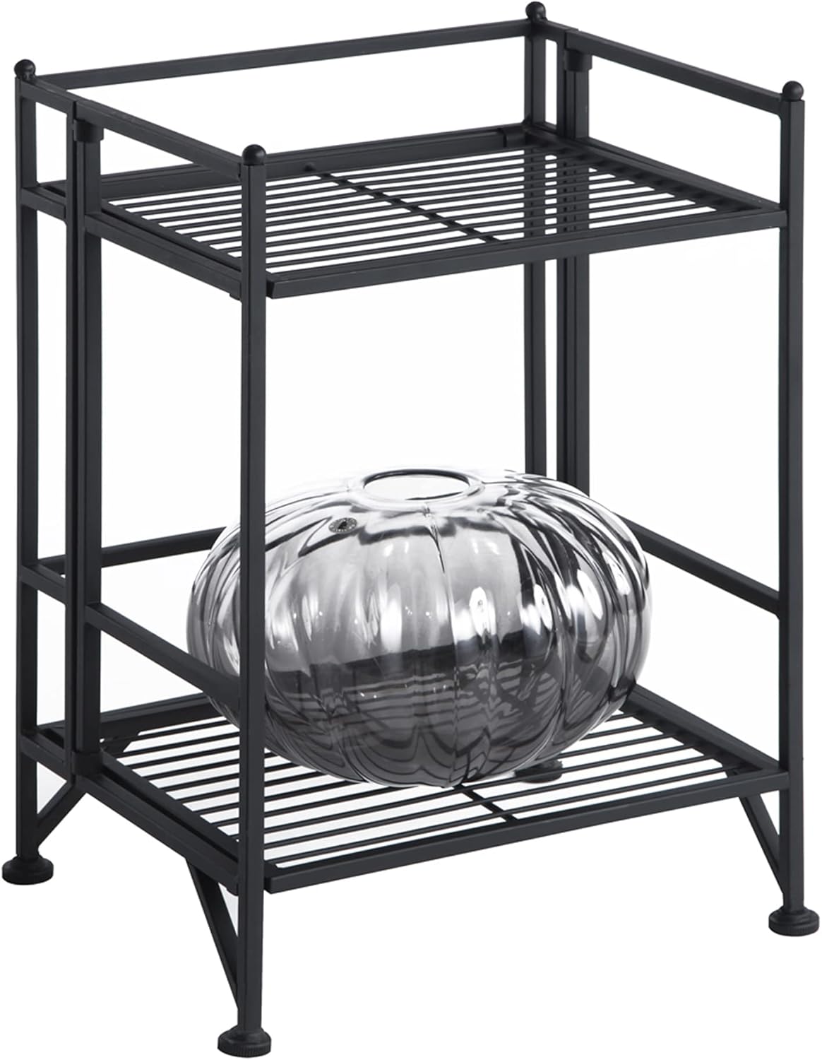 Convenience Concepts Xtra Storage Shelves - 2-Tier Folding Metal Storage Shel...