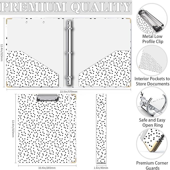 Lateefah 3 Ring Binder, 1 Inch Binder Organizer - Image 4