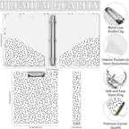 Lateefah 3 Ring Binder, 1 Inch Binder Organizer - Image 4
