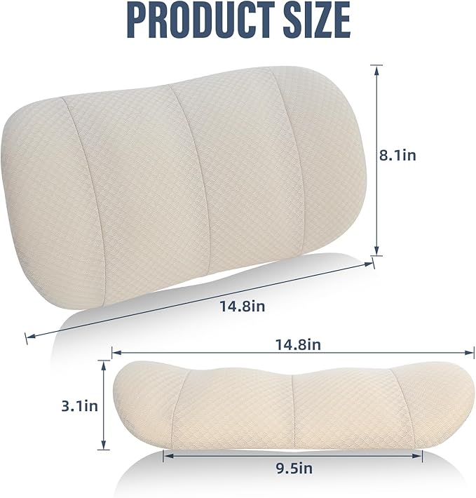 KAYI Lumbar Support Pillow for Car, Memory Foam Lumbar Pillow - Image 2