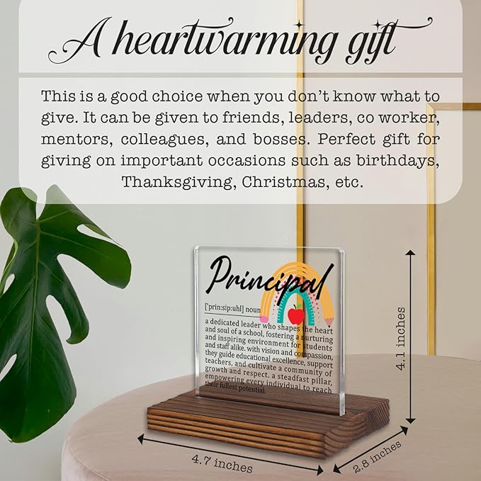 Principal Gifts, Inspirational Thank You Desk Sign - Image 4