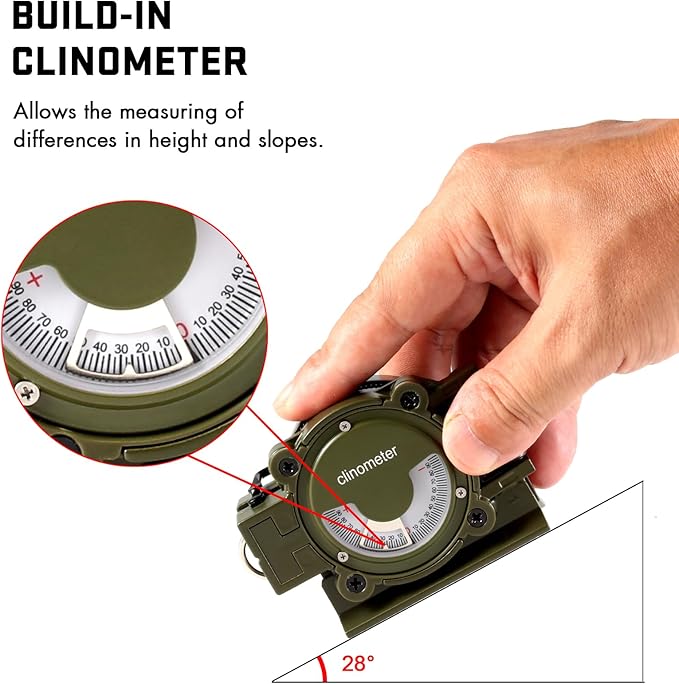 Eyeskey Multifunctional Military Sighting Navigation Compass - Image 3