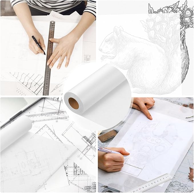 Tracing Paper Roll 17in x 50yd, Gift Wrapping - Image 5