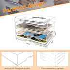 4 Pack- Stackable Paper Letter Tray, or Workspace - Image 3