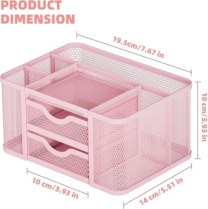 Marbrasse Mesh Desk Organizer, Pen Organizer - Image 4