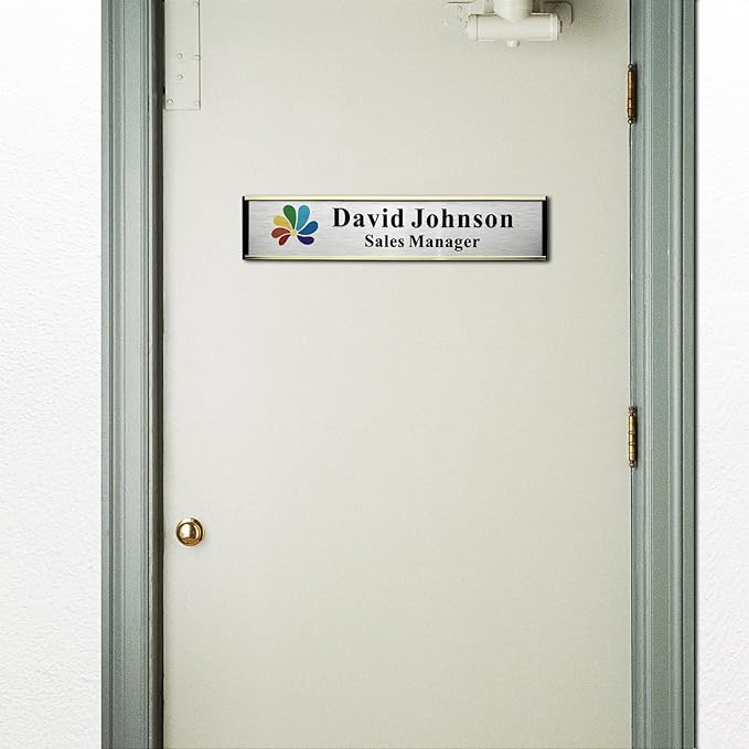 SINKAA Personalized Name Plate for Door or Wall, 2 * 10 inch Custom Office - Image 5