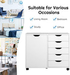 Giantex File Cabinet, Mobile Lateral Filing Cabinet - Image 4