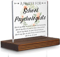 School Psychologist Prayer Desk Sign, Christian Faith-Based Appreciation Gift by Pariveca