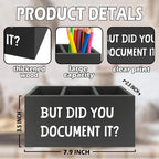 XPH Funny But Did You Document It Black Pen Pencil Holder Organizer - Image 7