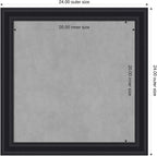 Amanti Art Black Framed Magnetic Board 24x24 Medium Vision Board - Image 2