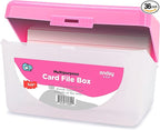 Enday Index Card Holder Pink, 3x5 Note Flash Card Organizer Case, Index Card by ENDAY