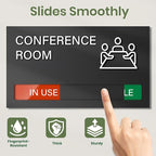 Conference Room Sign, Office Door Signs Do Not Disturb, In Use Available Slider - Image 2