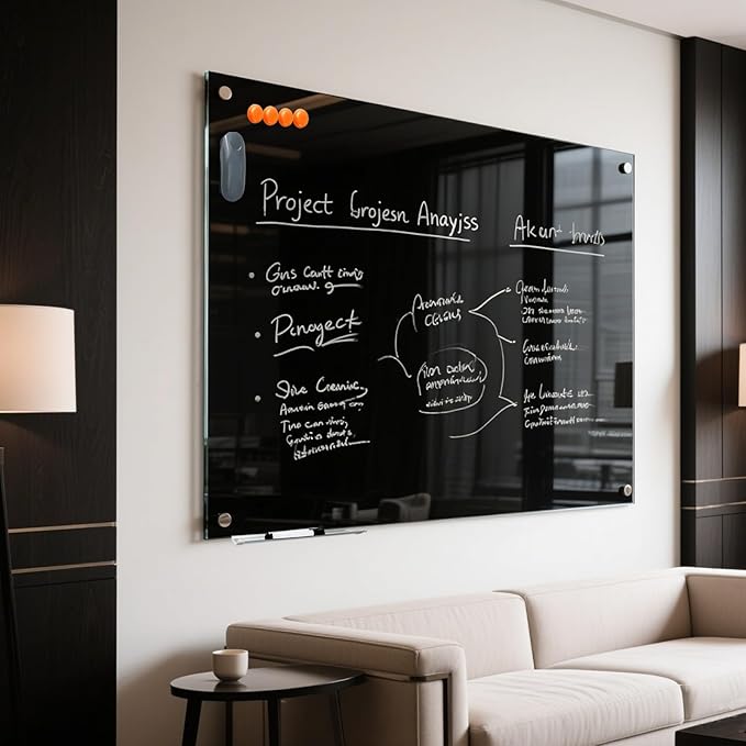 Glass Dry Erase Black Board - Image 8