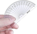 EBOOT 25 Pcs Math Protractors Plastic Protractor 180 Degrees, 4 Inches - Image 3