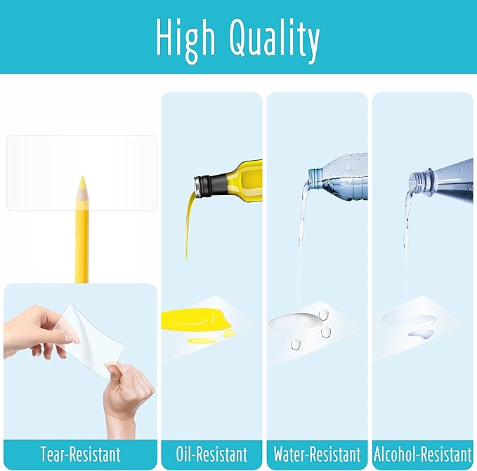 500 PCS Label Protector, Transparent Waterproof Clear Wafer Seal Stickers - Image 3