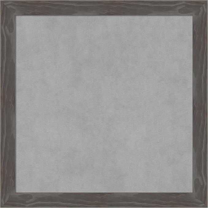 Amanti Art Grey Framed Magnetic Board 23x23 Medium Vision Board by AmantiArt