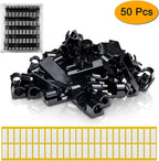 SOULWIT 50 Pcs Self Adhesive Cable Management Clips, Cable Organizers Sticky - Image 2
