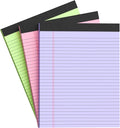 AILZFEI Colored Legal Pads 8.5 x 11 Note Pads 8.5 x 11 inch, Wide Ruled Clear by Unknown