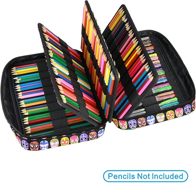 YOUSHARES Colored Pencil Case 220 Slots Pen Case Organizer - Image 3