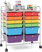 Giantex 12 Drawer Rolling Storage Cart Tools Scrapbook Paper Office School by Giantex