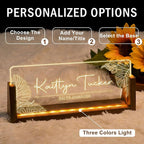 Desk Name Plate Personalized, Custom Office Light Up Name Plate - Image 6