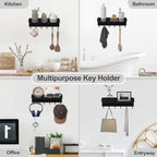 Lwenki Key Holder for Wall – Decorative Stainless Steel Key Hanger - Image 6