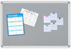 36x24-Inch Gray Felt Bulletin Board by Boardest