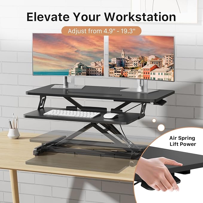 JOY worker Standing Desk Converter, Desktop Workstation Riser - Image 3